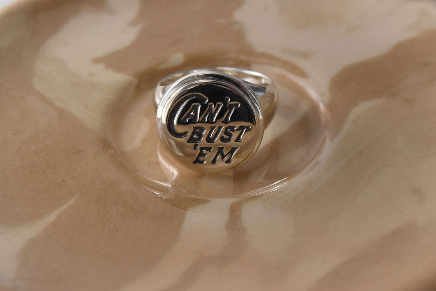 Can't Bust Em Ring (Silver)